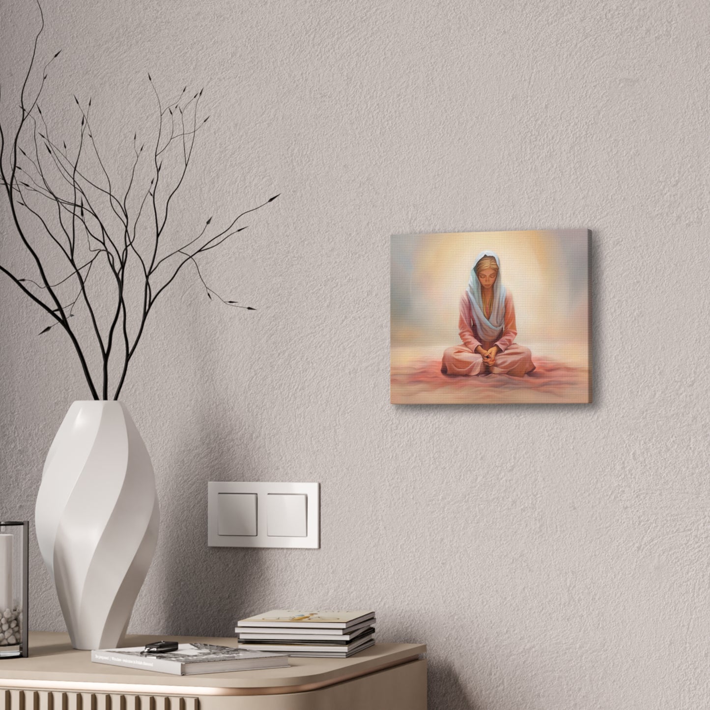 Stillness Fine Art Canvas Print, Female Discipleship, Gift for Her, Religious Gift for Her, Young Women Gift, Relief Society Gift, LDS artwork