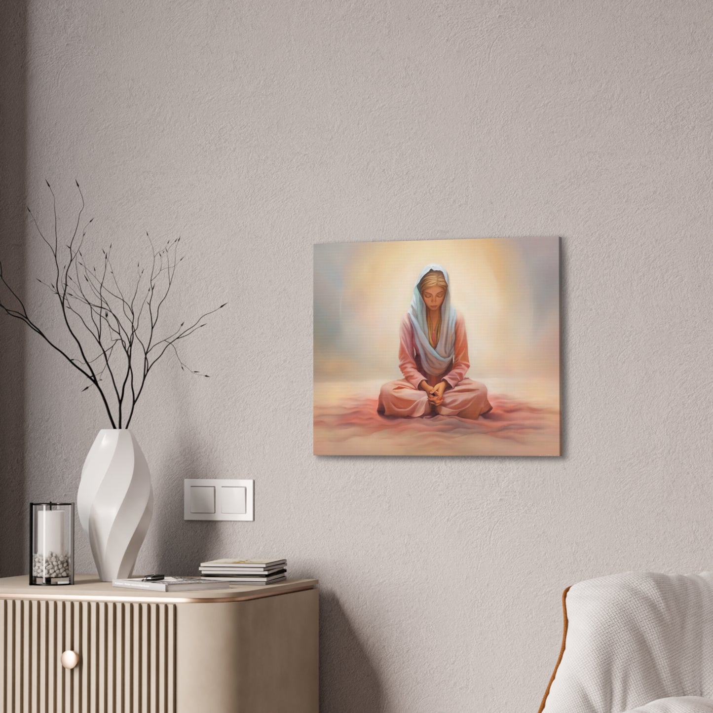 Stillness Fine Art Canvas Print, Female Discipleship, Gift for Her, Religious Gift for Her, Young Women Gift, Relief Society Gift, LDS artwork