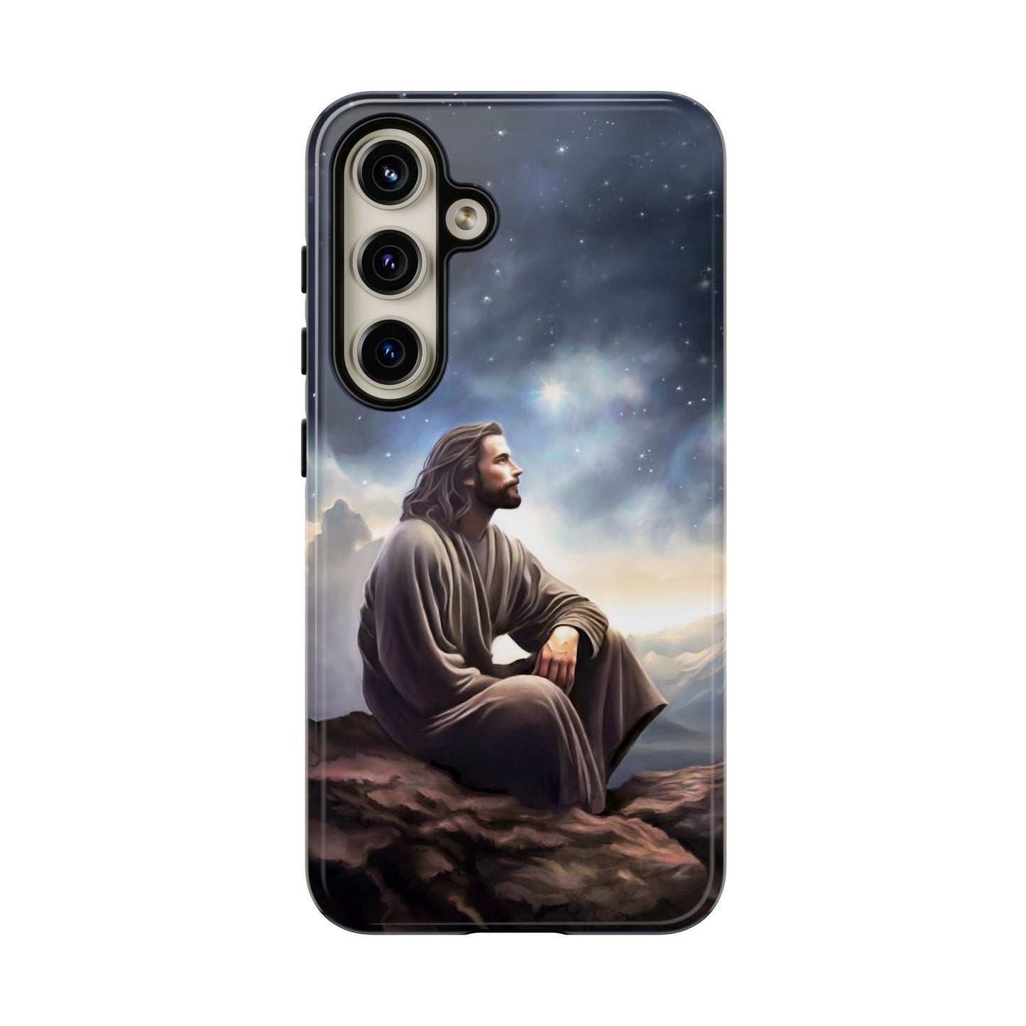 Jesus With The Stars Tough Phone Cases for Missionaries, Fun Special Gift for Bishops, Missionaries, Fun Gift for your missionary