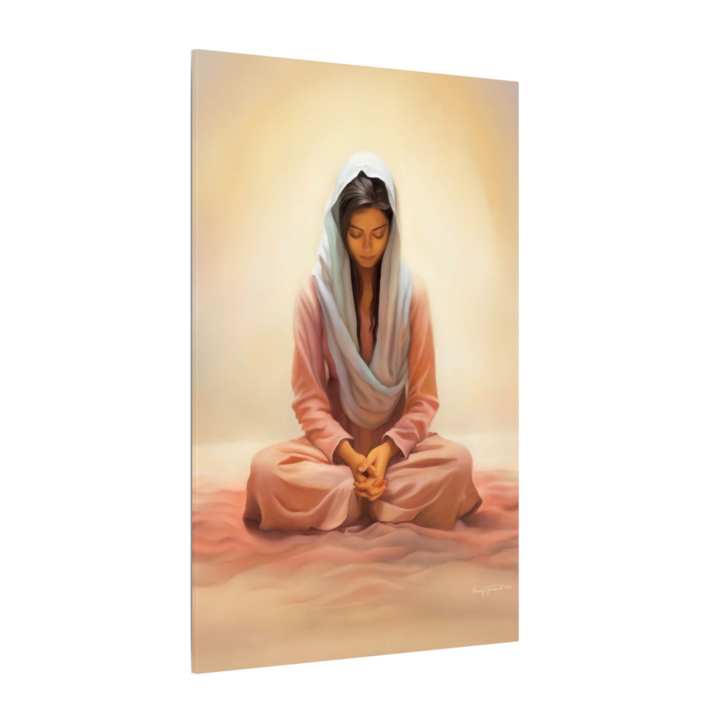 Stillness Fine Art Canvas Print, Spiritual Art, Gift for Her, Christian Artwork, Home Gift, Religious Artwork, Female Discipleship