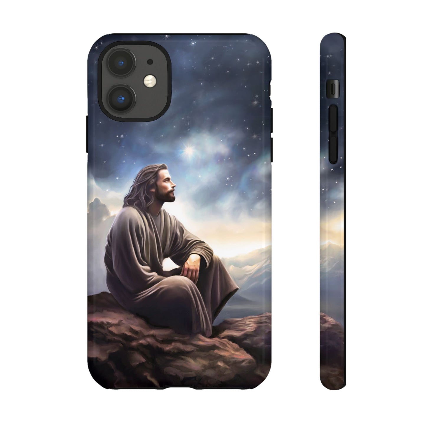 Jesus With The Stars Tough Phone Cases for Missionaries, Fun Special Gift for Bishops, Missionaries, Fun Gift for your missionary