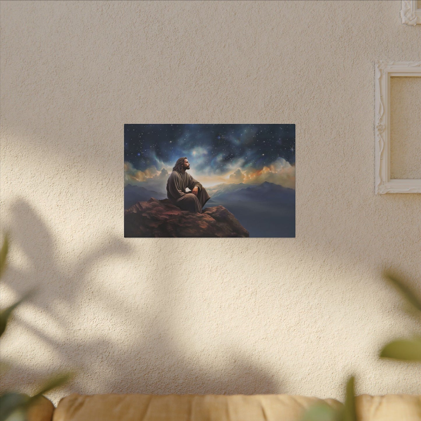 Jesus With The Stars, Fine Art Canvas Print, many sizes, Canvas, Christian Gift, Christian art, Missionary Gift