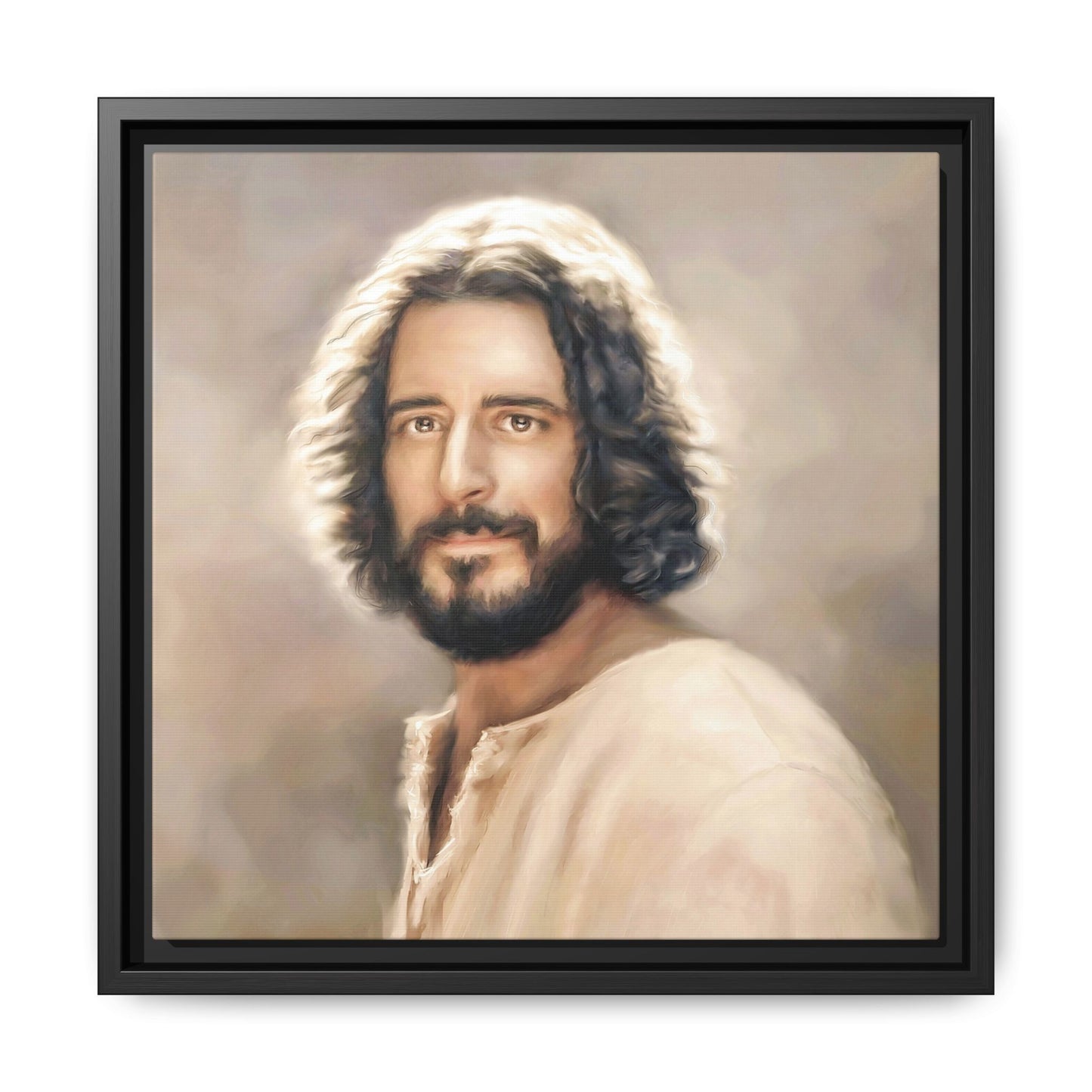 You Belong Framed Canvas Print Wall Art Jesus Christ, Framed, Religious Spiritual Home Decor Print, Christian Gift Idea, Matte Handmade