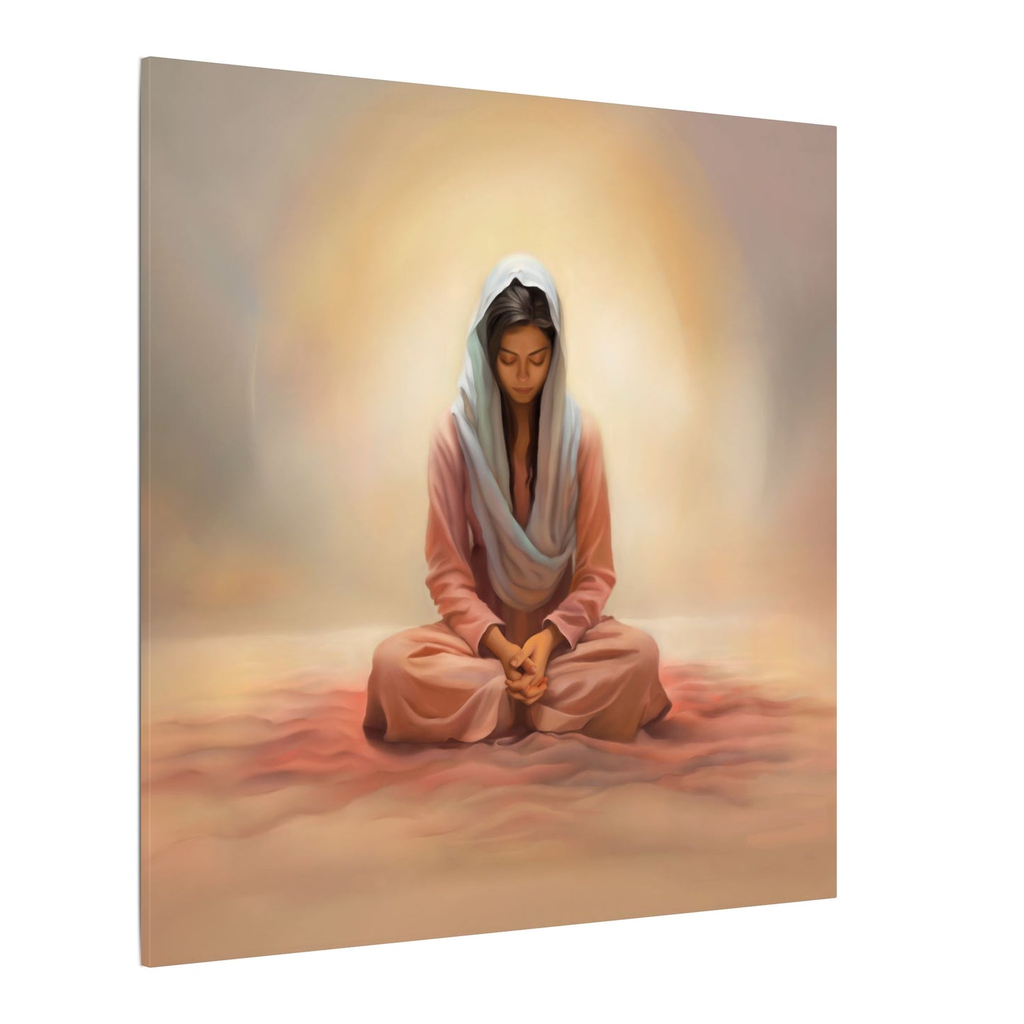 Stillness Canvas Print, Female Discipleship Collection, Stillness Fine Art Canvas Print, Gift for Her, Christian Artwork, Home Gift,