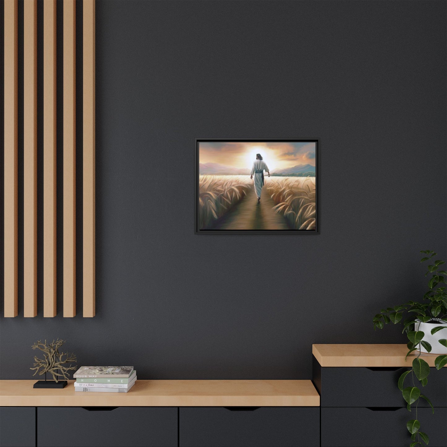 Called To Serve Canvas Print Framed Wall Art of Jesus Christ, Gift for Missionaries, Jesus in the Field beautiful