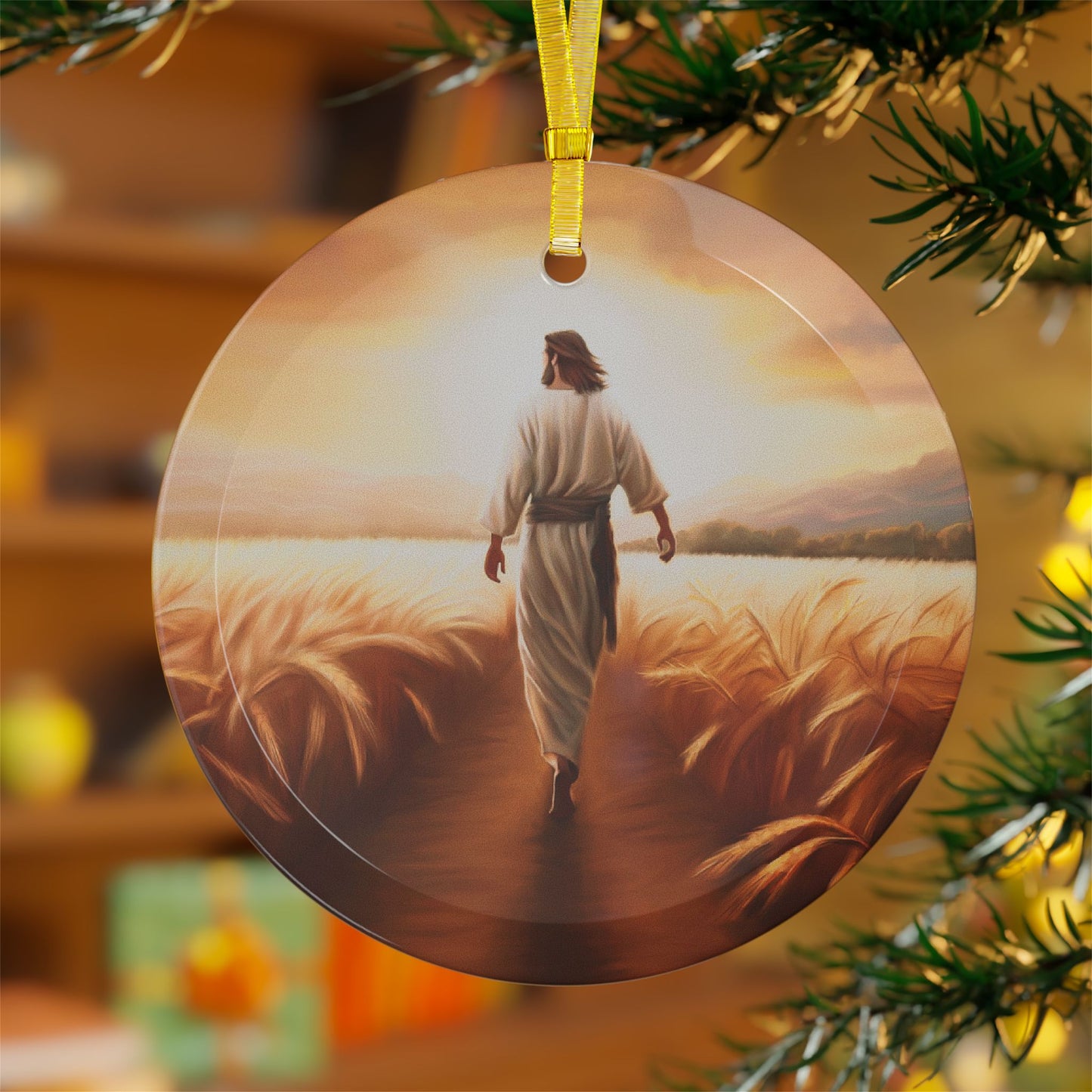 Called To Serve Glass Ornaments, Jesus Ornament, Christian gift, Beautiful wrapping idea