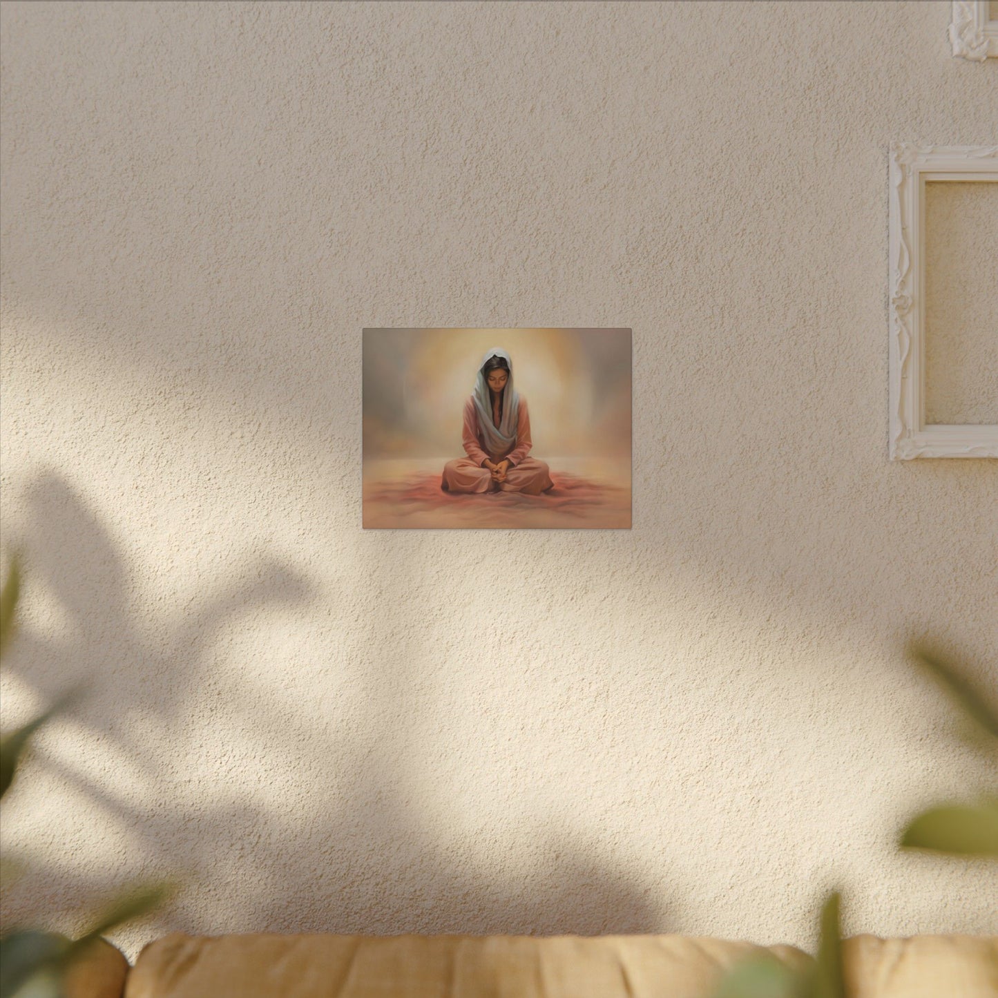 Stillness Canvas Print, Female Discipleship Collection, Stillness Fine Art Canvas Print, Gift for Her, Christian Artwork, Home Gift,