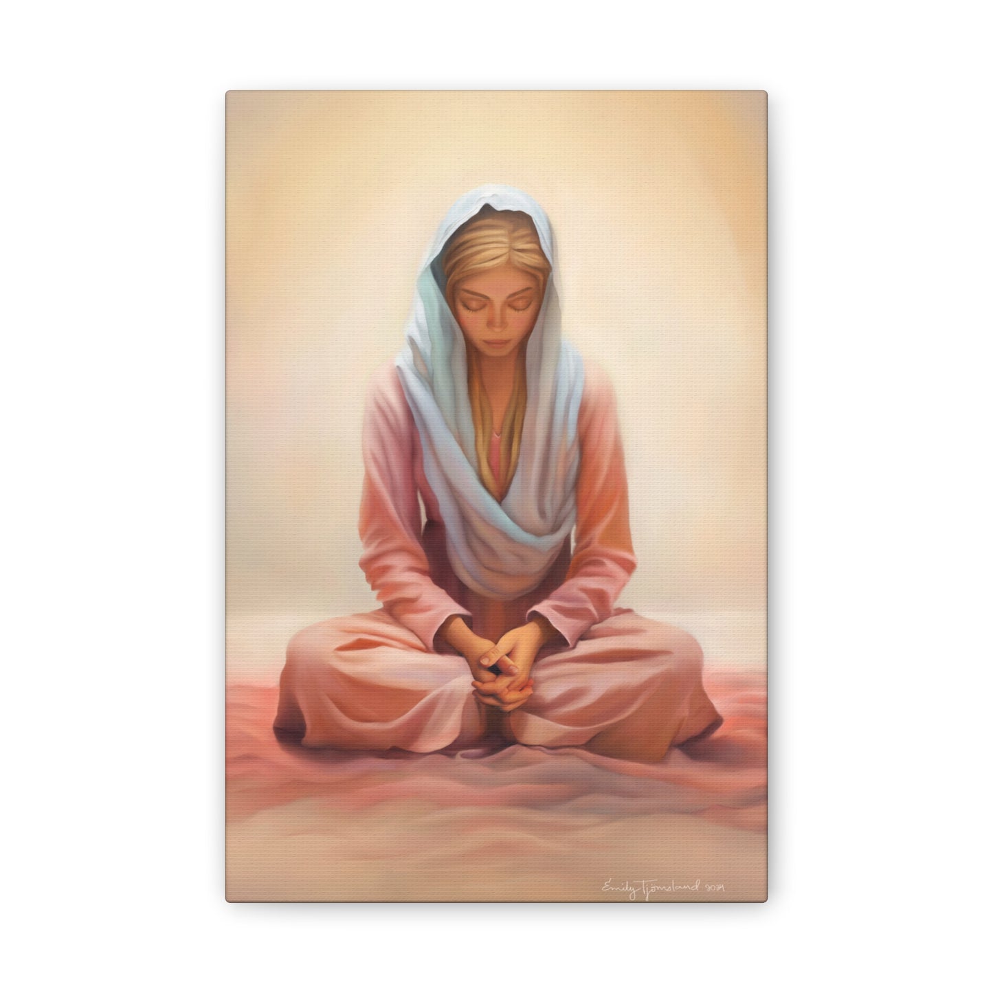 Stillness Fine Art Canvas Print, Female Discipleship, Gift for Her, Religious Gift for Her, Young Women Gift, Relief Society Gift, LDS artwork