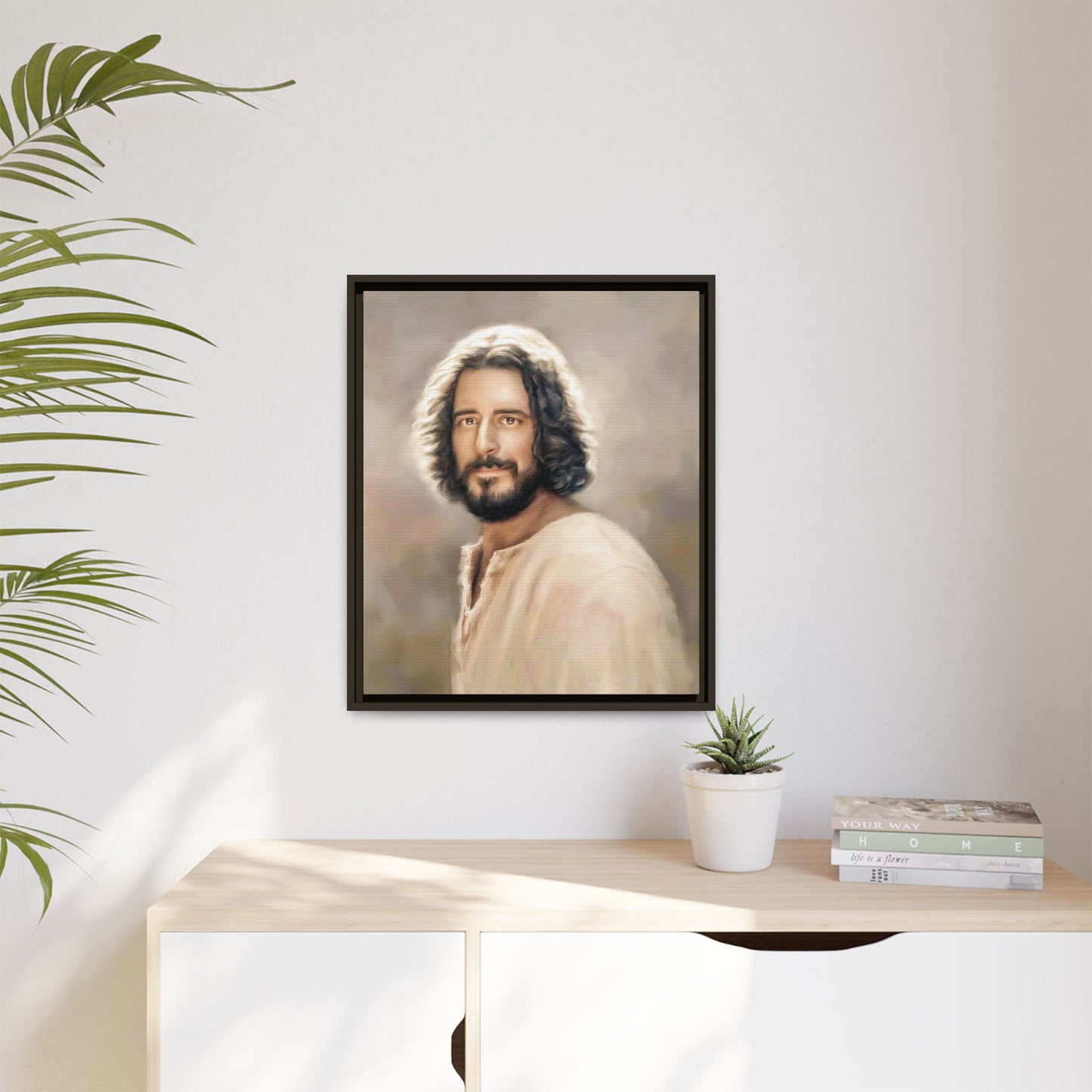 You Belong Framed Canvas Print Wall Art Jesus Christ, Framed, Religious Spiritual Home Decor Print, Christian Gift Idea, Matte Handmade