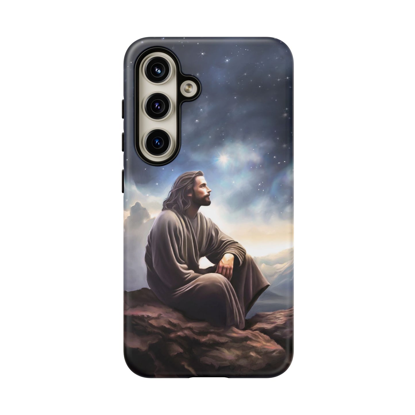 Jesus With The Stars Tough Phone Cases for Missionaries, Fun Special Gift for Bishops, Missionaries, Fun Gift for your missionary
