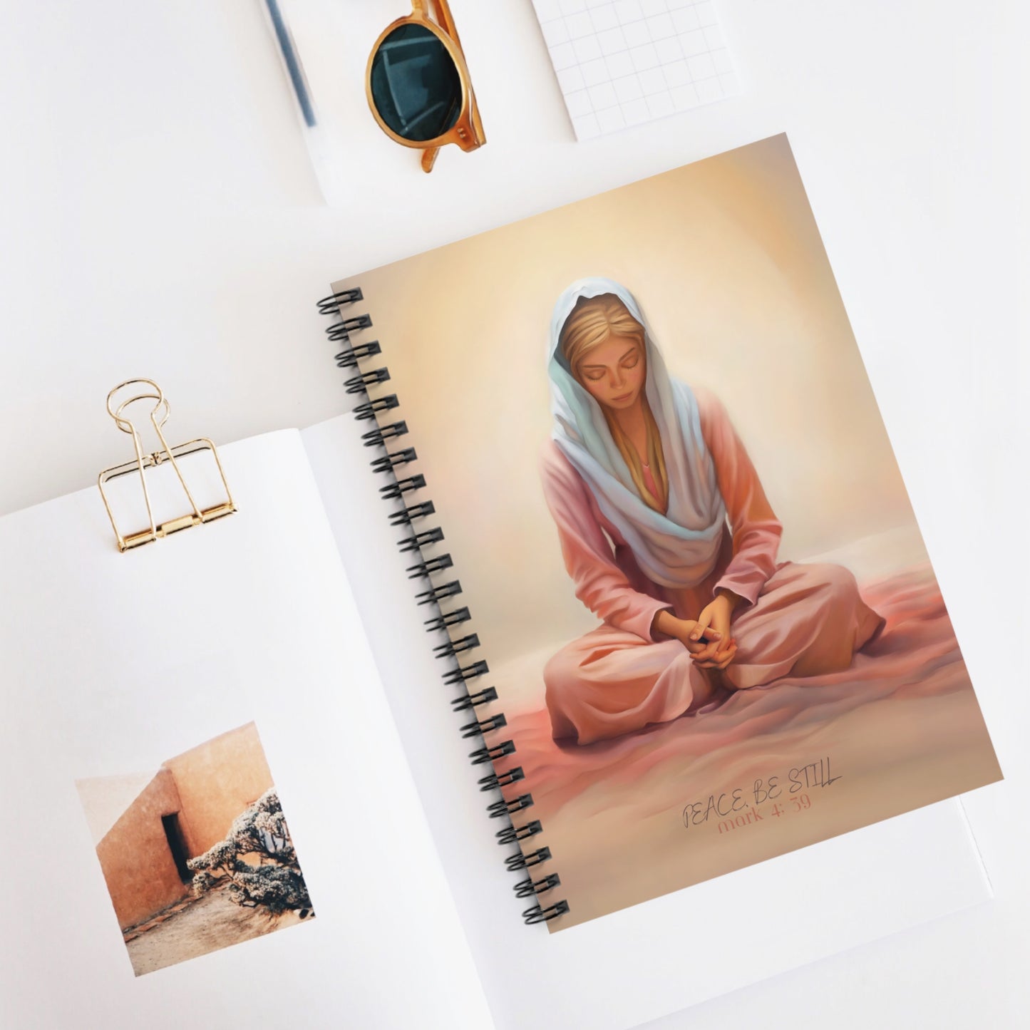 Stillness, Peace, Be Still Notebook, Missionary Notebook, Beautiful Gift for Spirituality, Gift for Her