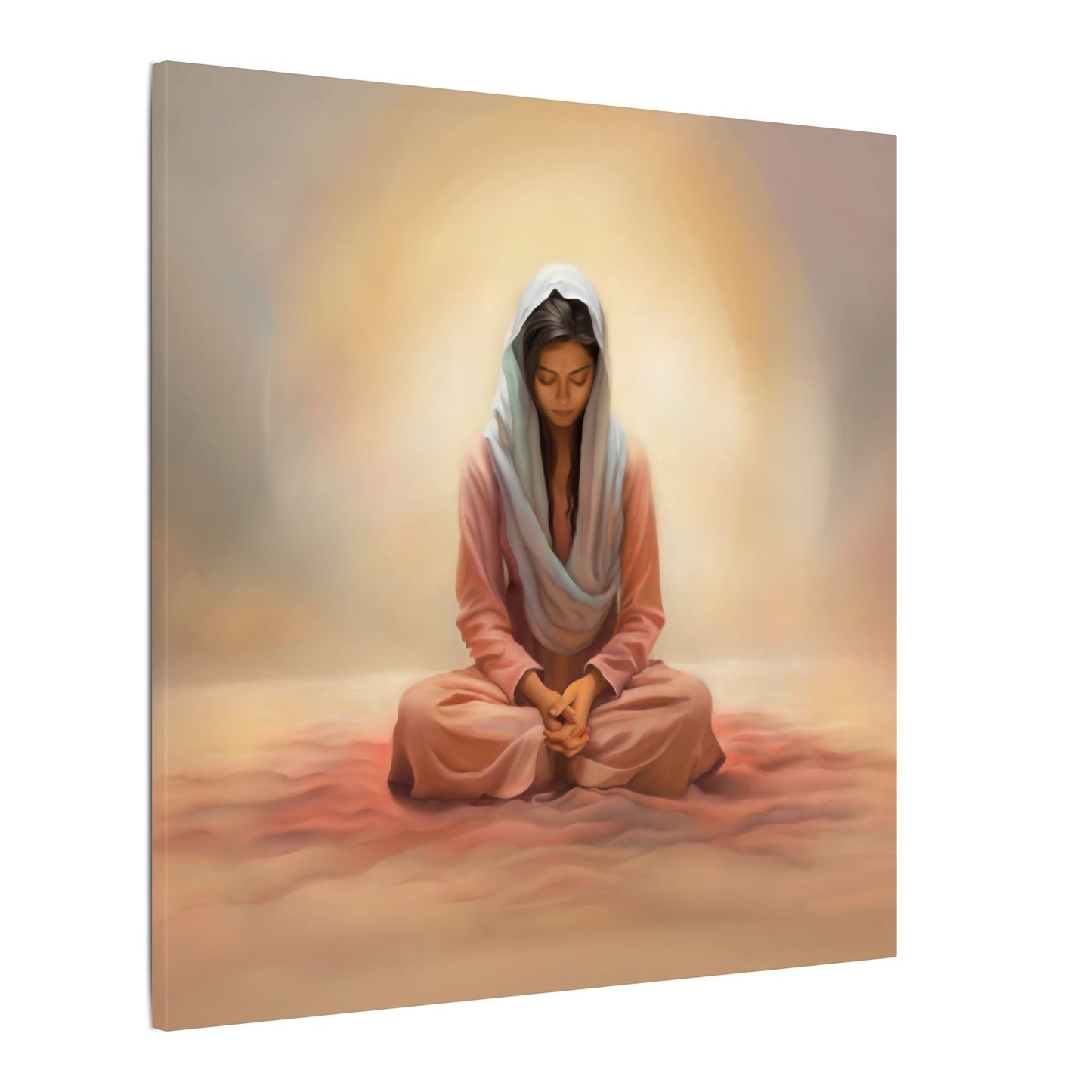 Stillness Canvas Print, Female Discipleship Collection, Stillness Fine Art Canvas Print, Gift for Her, Christian Artwork, Home Gift,