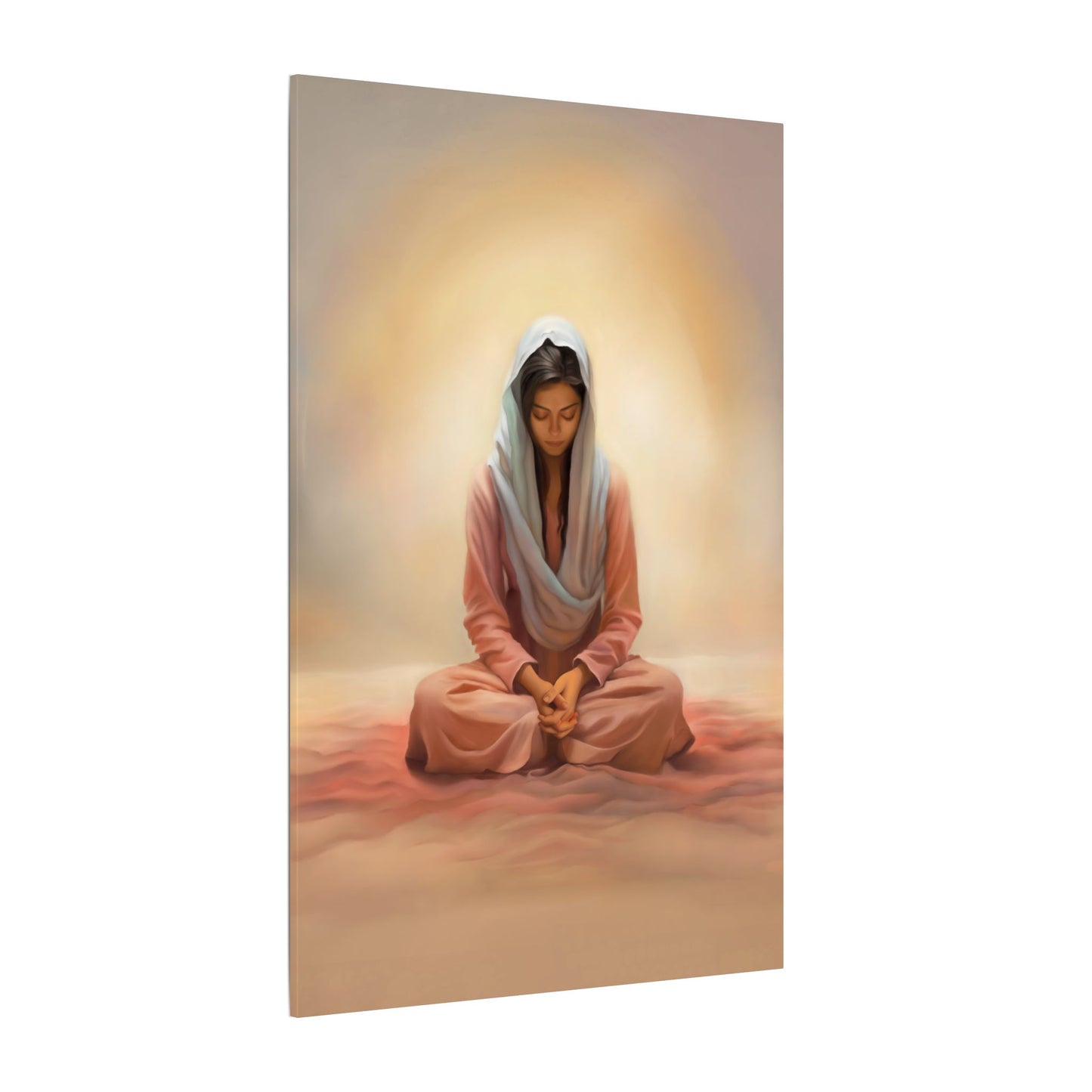 Stillness Canvas Print, Female Discipleship Collection, Stillness Fine Art Canvas Print, Gift for Her, Christian Artwork, Home Gift,