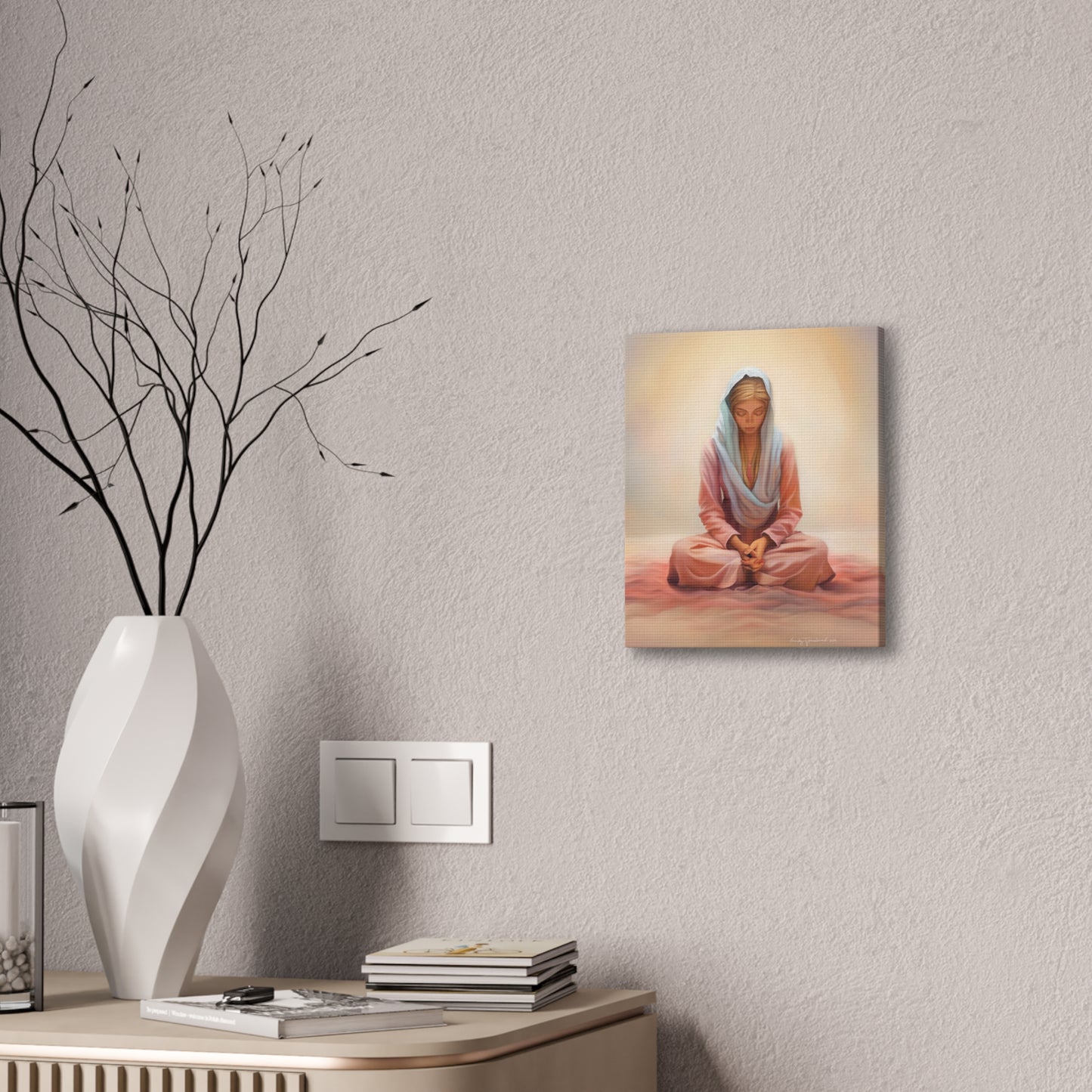 Stillness Fine Art Canvas Print, Female Discipleship, Gift for Her, Religious Gift for Her, Young Women Gift, Relief Society Gift, LDS artwork