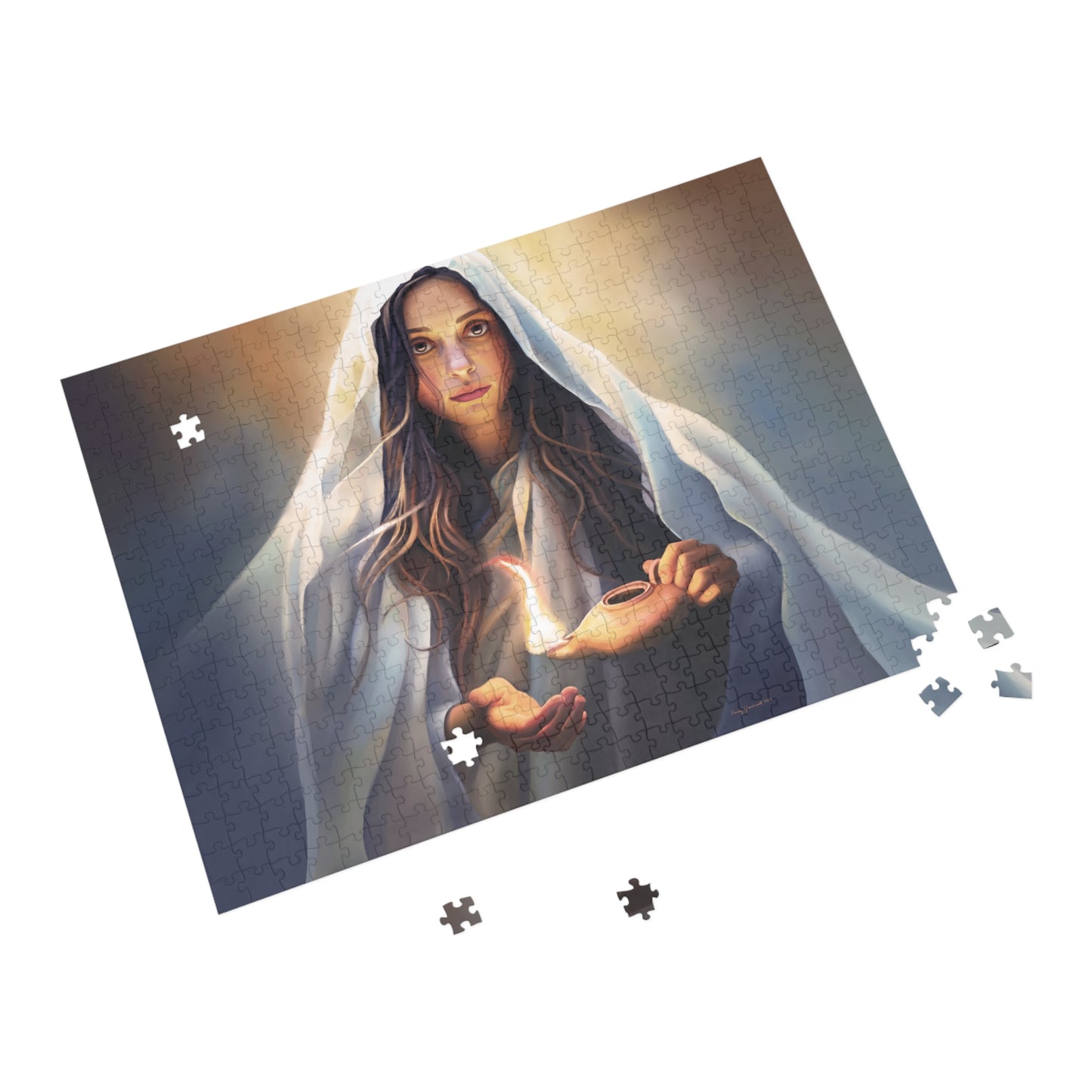 Mary Magdalene Puzzle (96, 252, 500, 1000-Piece), Mary Magdalene Gift, game for Young Women, 10 Virgins, Fun Missionary Gifts for Christian Women and Families, Jigsaw Puzzle