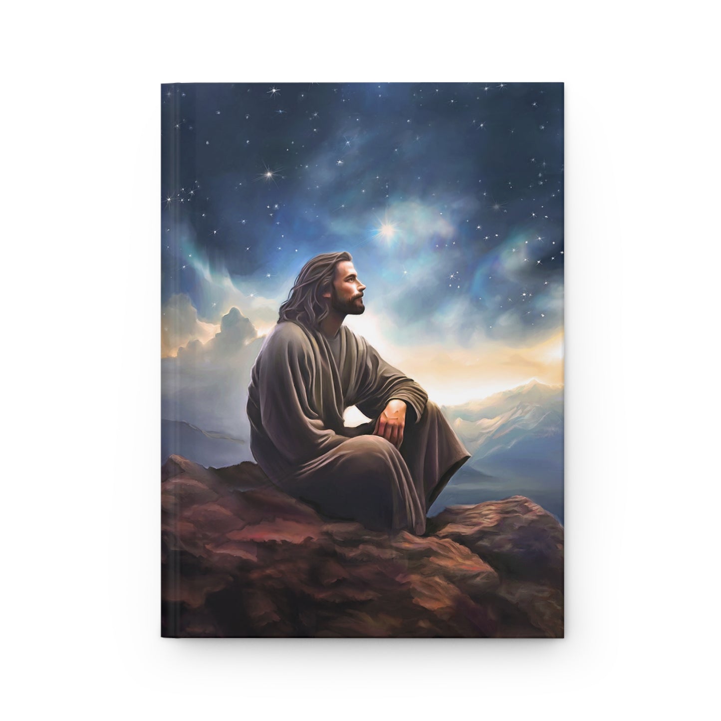 Jesus with The Stars Christian Journal Hardcover, Jesus Christ Missionary Notebook Journal, Christian Journal, Jesus Christ Journal, Missionary Journal, Christian Gift