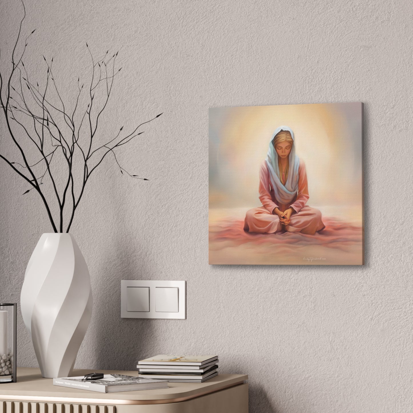 Stillness Fine Art Canvas Print, Female Discipleship, Gift for Her, Religious Gift for Her, Young Women Gift, Relief Society Gift, LDS artwork