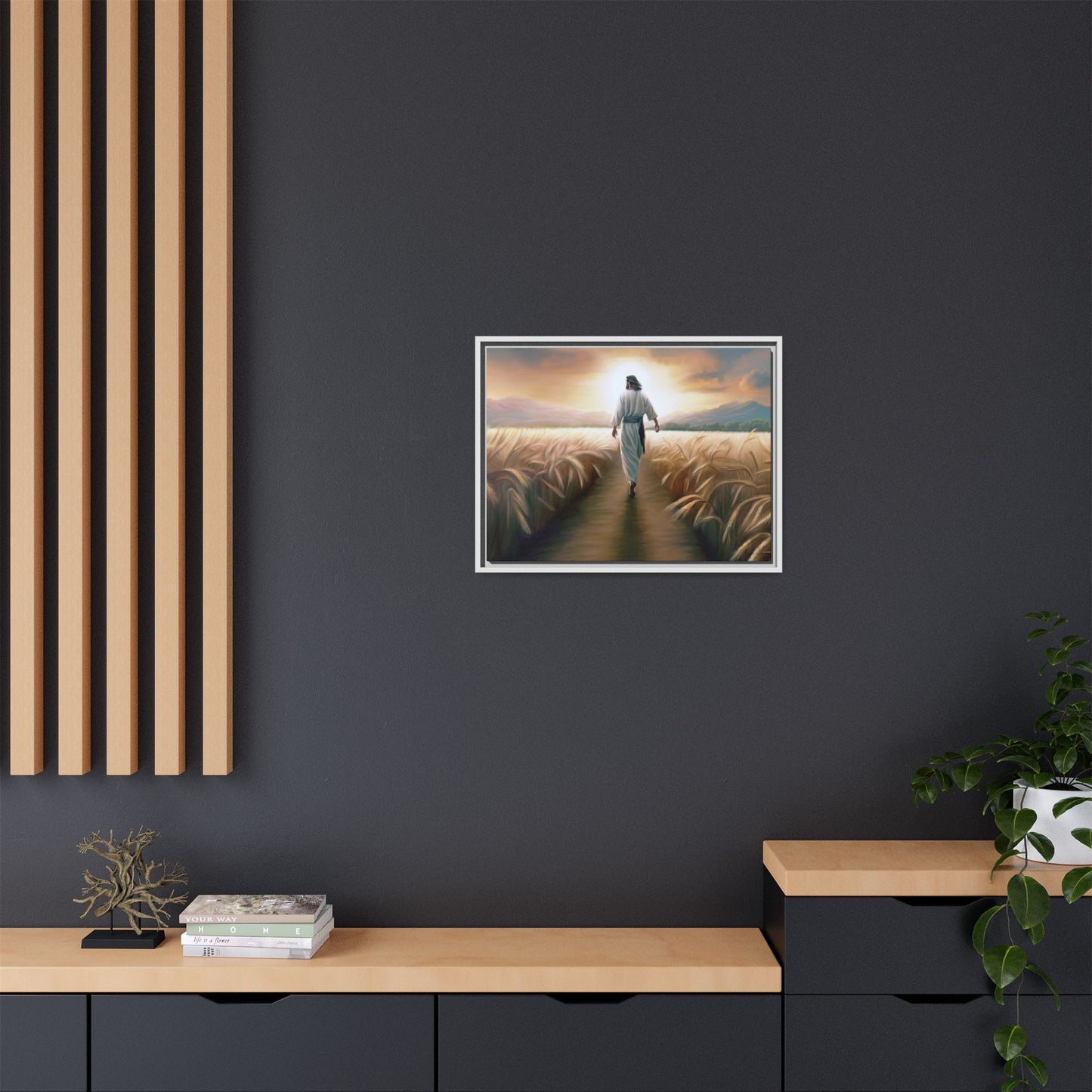 Called To Serve Canvas Print Framed Wall Art of Jesus Christ, Gift for Missionaries, Jesus in the Field beautiful