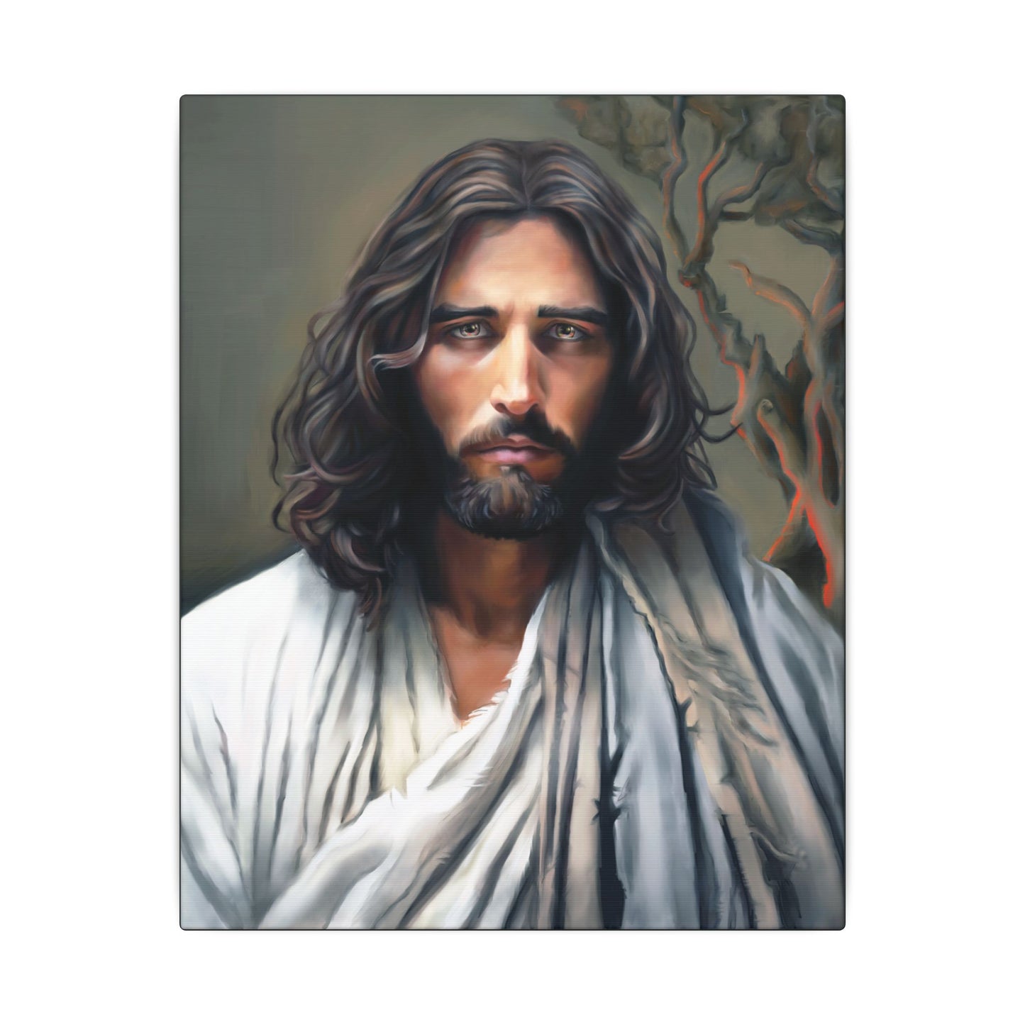 The End of Suffering Portrait of Christ, Fine Art Canvas Print, Christian Art, Beautiful Jesus Artwork, Jesus Christ Gift