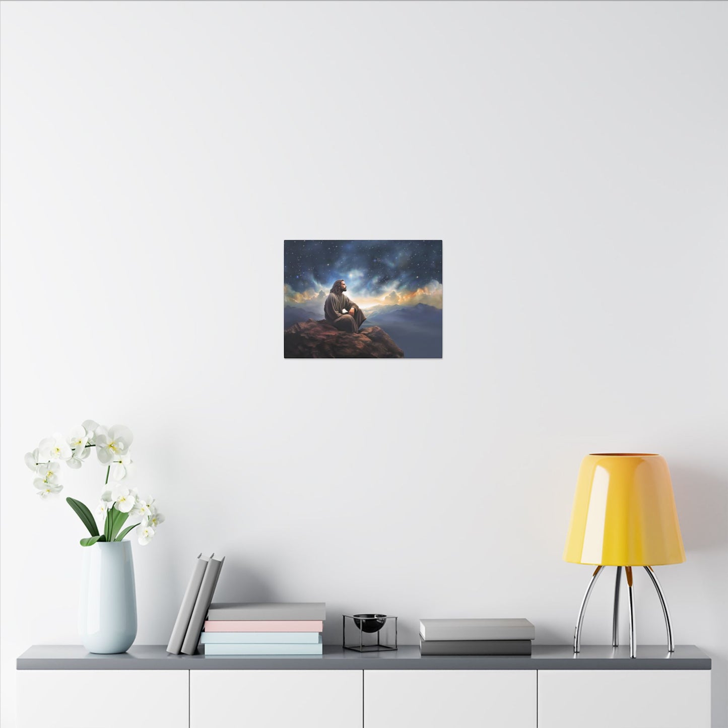 Jesus With The Stars, Fine Art Canvas Print, many sizes, Canvas, Christian Gift, Christian art, Missionary Gift