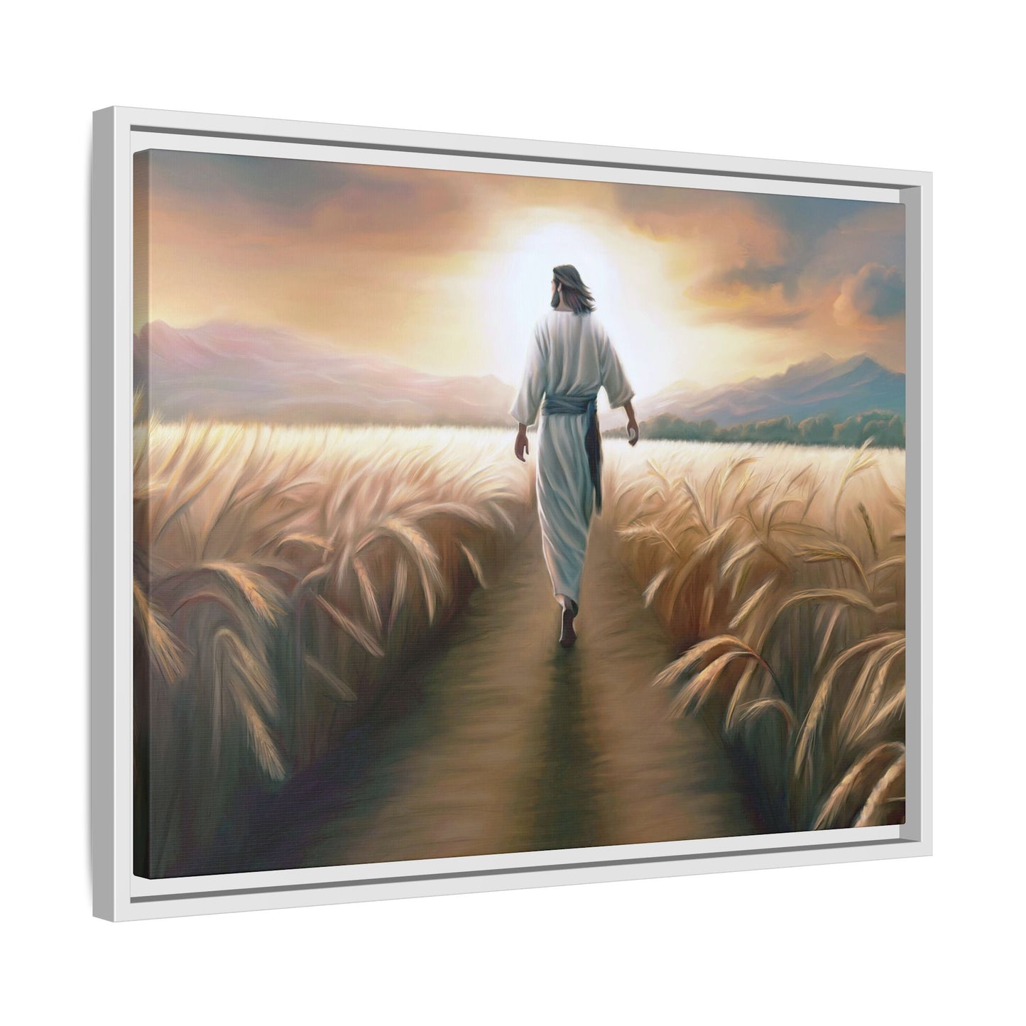 Called To Serve Canvas Print Framed Wall Art of Jesus Christ, Gift for Missionaries, Jesus in the Field beautiful