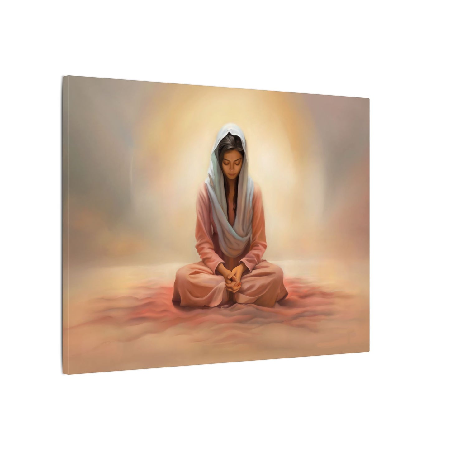 Stillness Canvas Print, Female Discipleship Collection, Stillness Fine Art Canvas Print, Gift for Her, Christian Artwork, Home Gift,