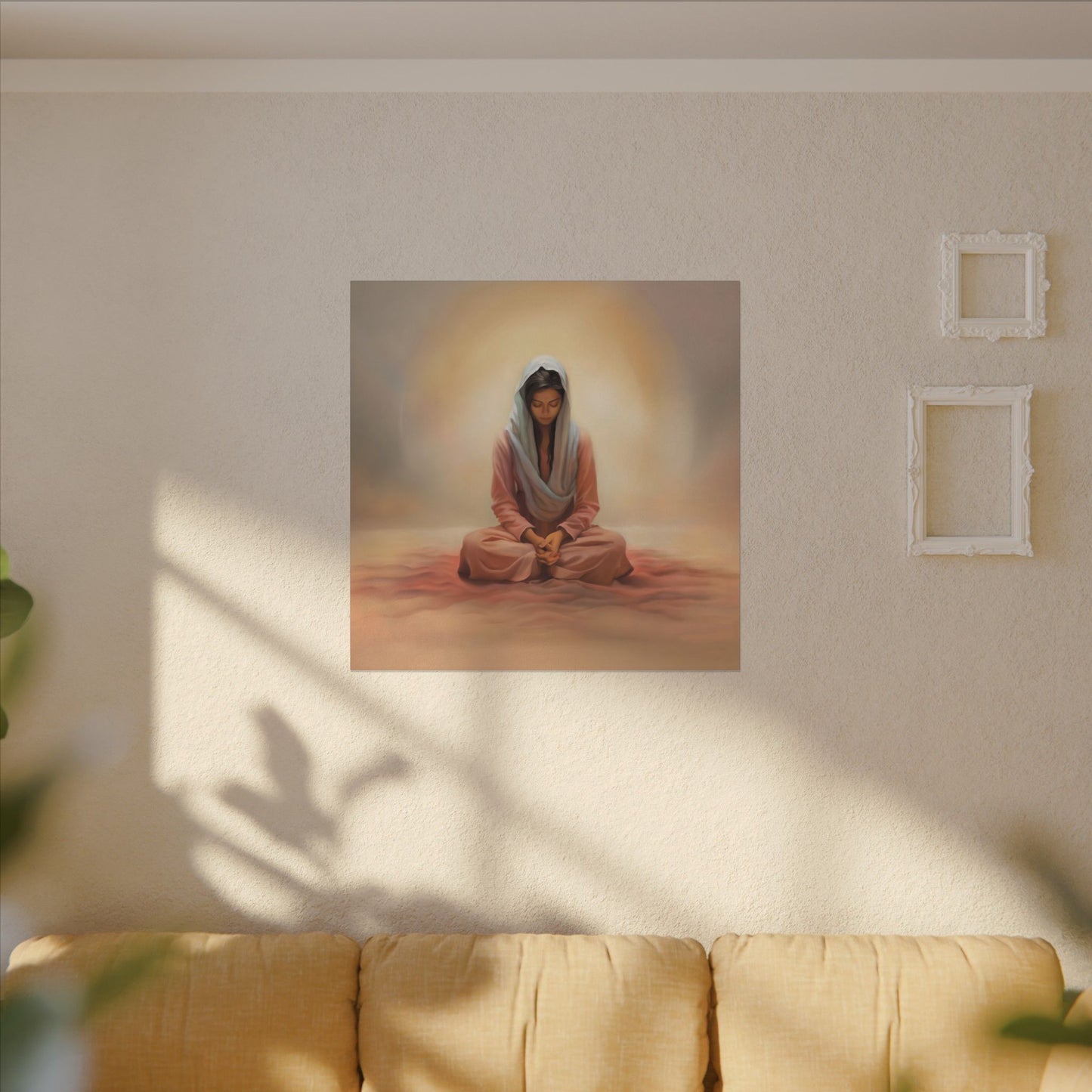 Stillness Canvas Print, Female Discipleship Collection, Stillness Fine Art Canvas Print, Gift for Her, Christian Artwork, Home Gift,