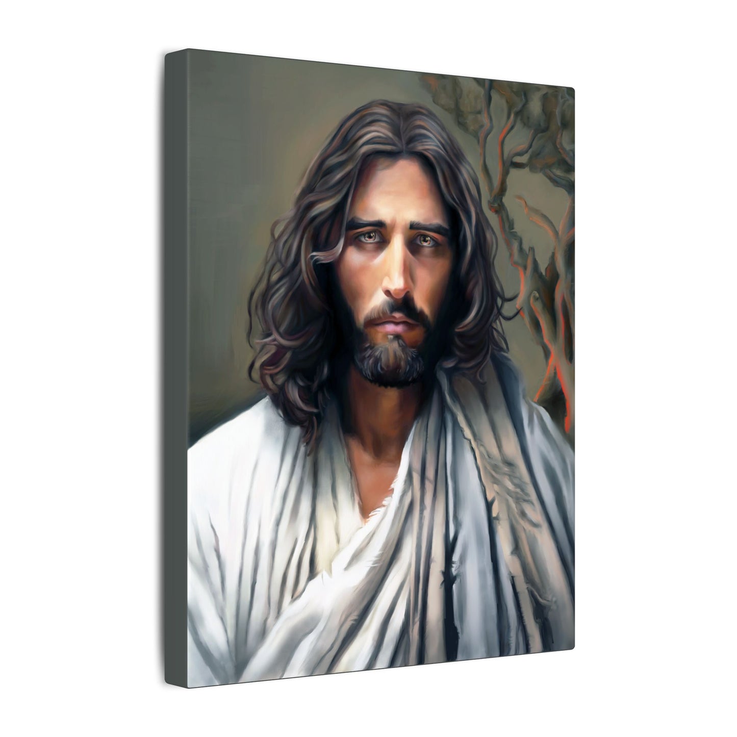 The End of Suffering Portrait of Christ, Fine Art Canvas Print, Christian Art, Beautiful Jesus Artwork, Jesus Christ Gift