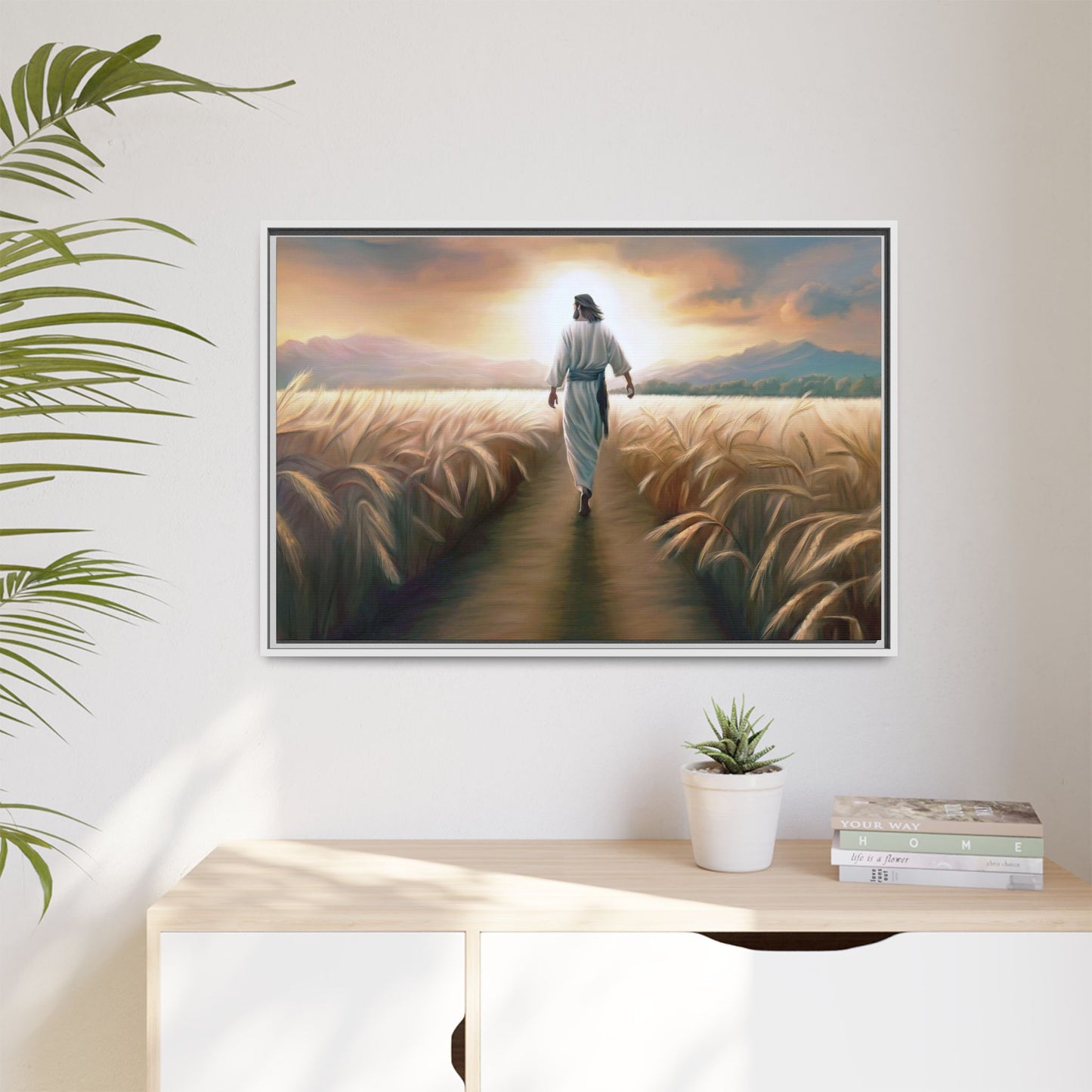 Called To Serve Canvas Print Framed Wall Art of Jesus Christ, Gift for Missionaries, Jesus in the Field beautiful