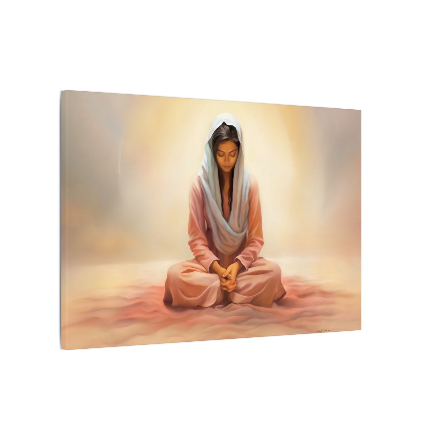 Stillness Fine Art Canvas Print, Spiritual Art, Gift for Her, Christian Artwork, Home Gift, Religious Artwork, Female Discipleship