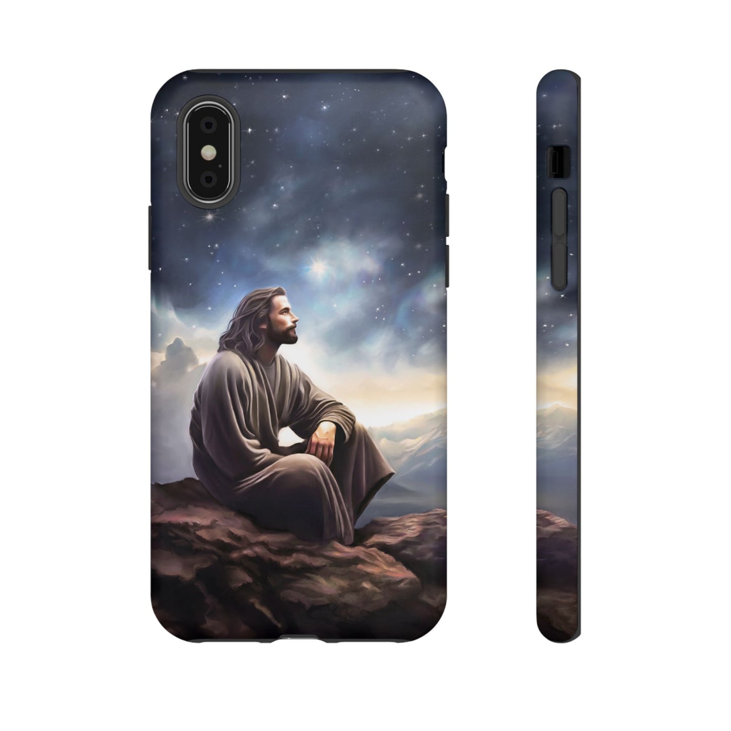 Jesus With The Stars Tough Phone Cases for Missionaries, Fun Special Gift for Bishops, Missionaries, Fun Gift for your missionary