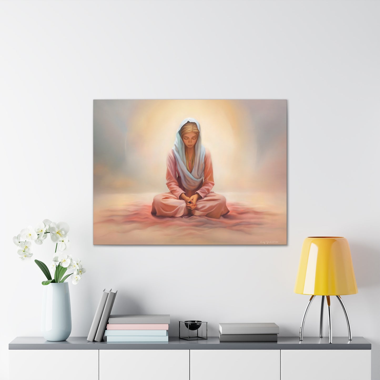 Stillness Fine Art Canvas Print, Female Discipleship, Gift for Her, Religious Gift for Her, Young Women Gift, Relief Society Gift, LDS artwork