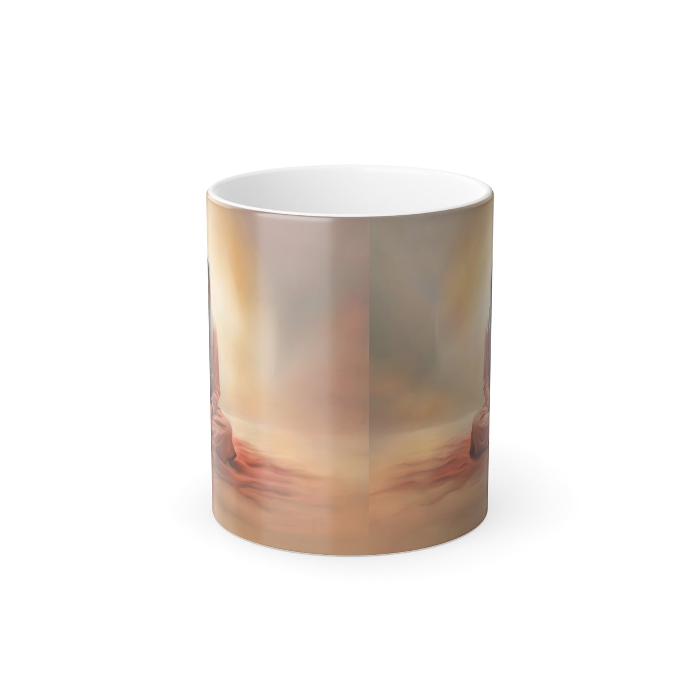 Stillness magic mug fun gift, Color Changing, spiritual and fun gift for her, color changing to reveal artwork, magic gifts, Magic Mug - Stillness, Color Changing Artwork