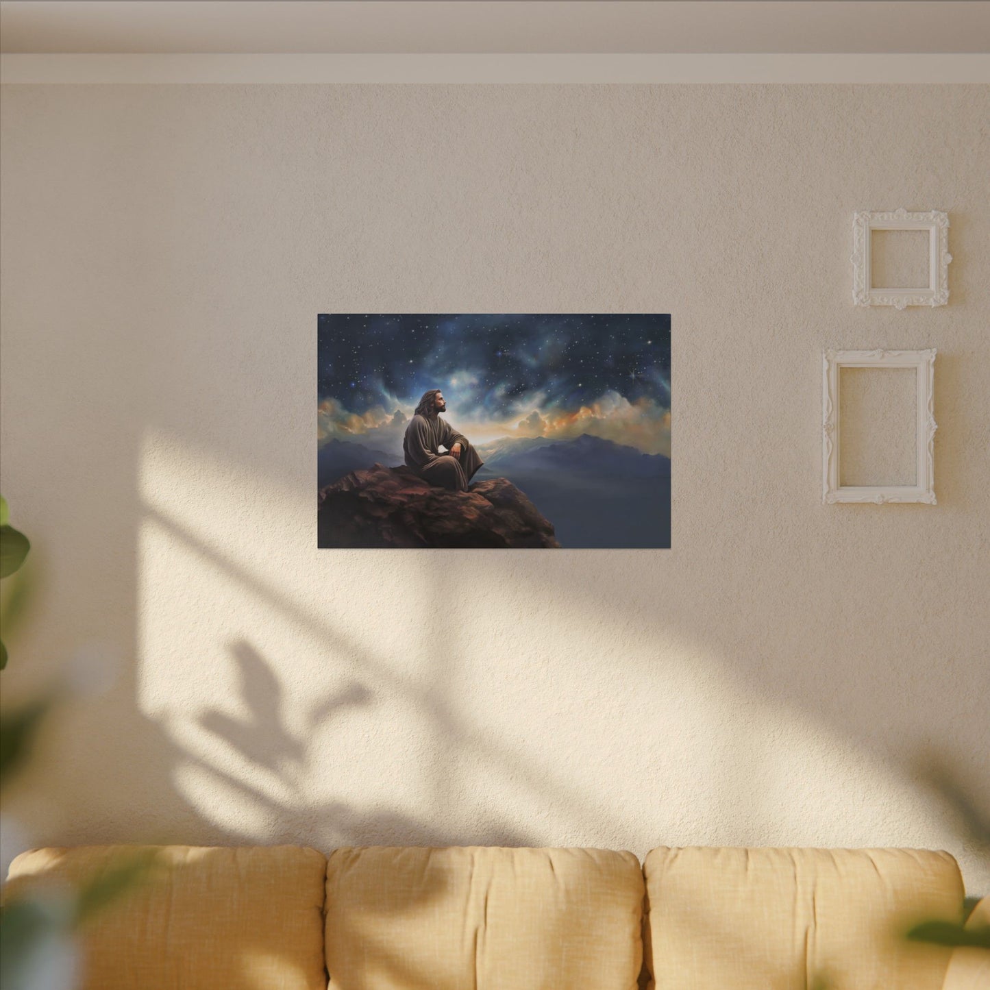 Jesus With The Stars, Fine Art Canvas Print, many sizes, Canvas, Christian Gift, Christian art, Missionary Gift
