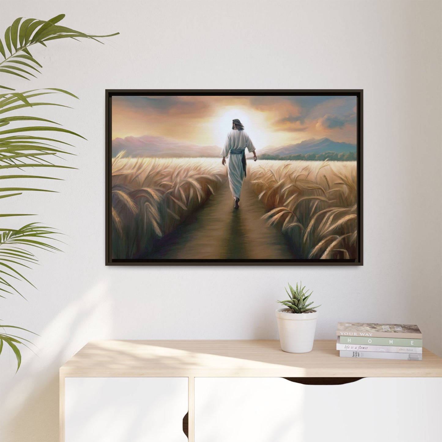 Called To Serve Canvas Print Framed Wall Art of Jesus Christ, Gift for Missionaries, Jesus in the Field beautiful