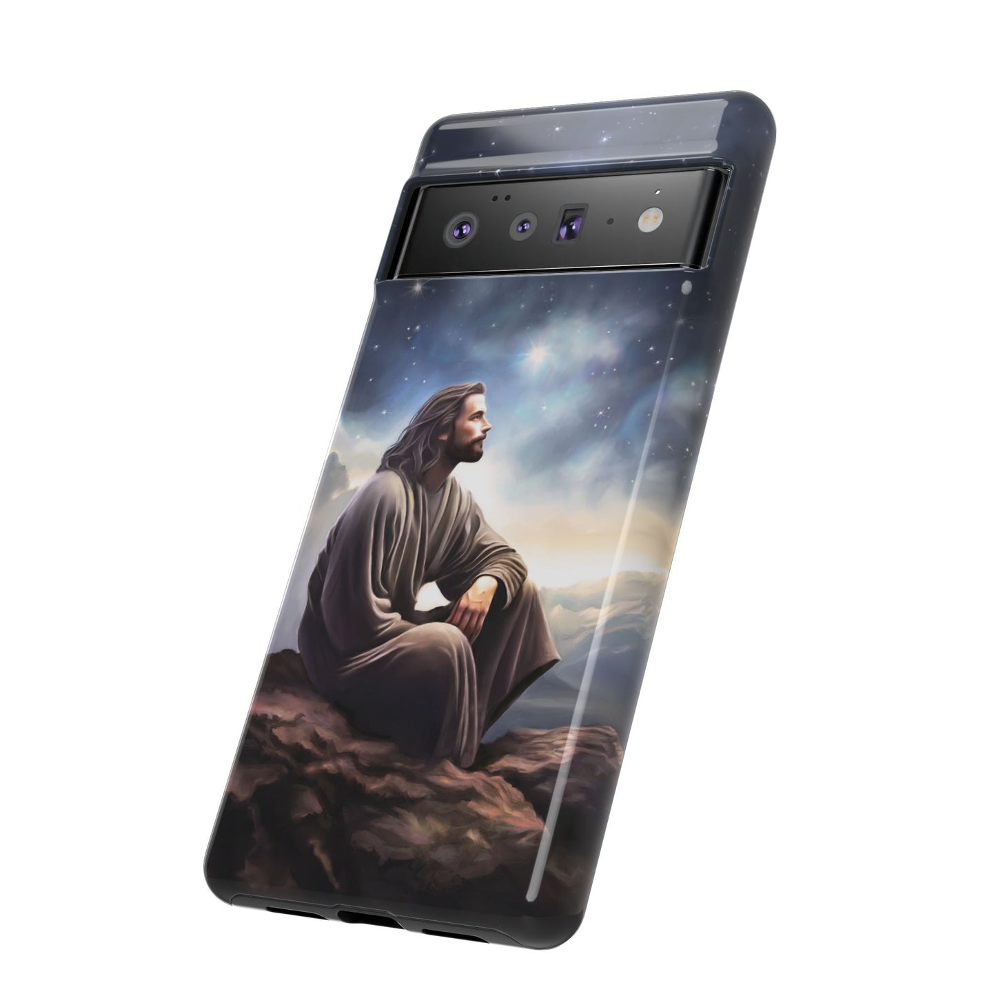 Jesus With The Stars Tough Phone Cases for Missionaries, Fun Special Gift for Bishops, Missionaries, Fun Gift for your missionary