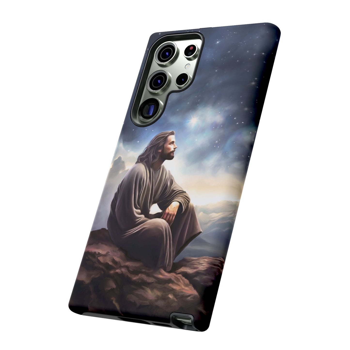Jesus With The Stars Tough Phone Cases for Missionaries, Fun Special Gift for Bishops, Missionaries, Fun Gift for your missionary
