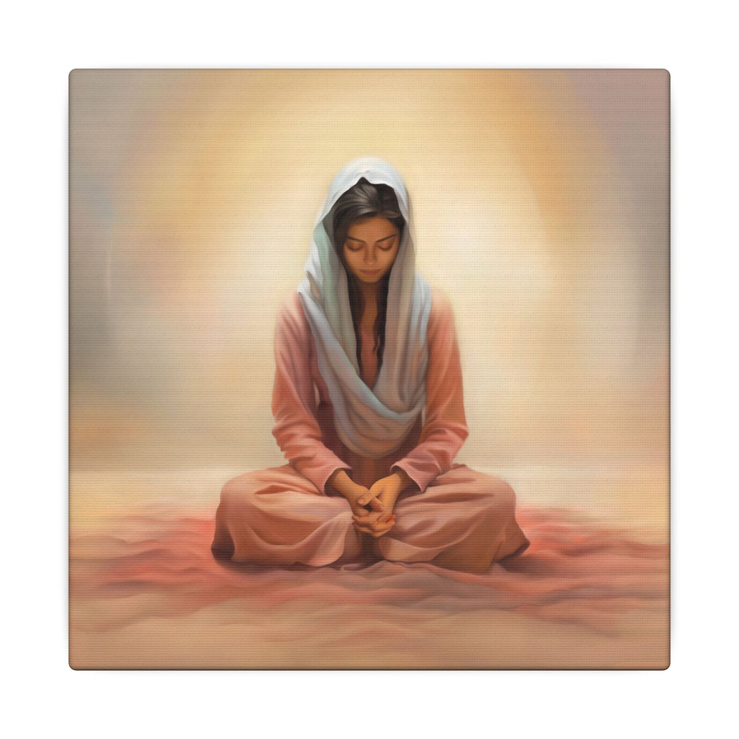 Stillness Canvas Print, Female Discipleship Collection, Stillness Fine Art Canvas Print, Gift for Her, Christian Artwork, Home Gift,