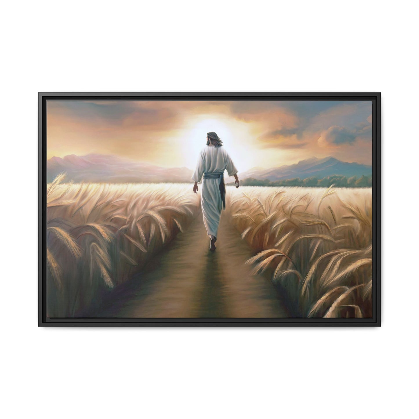 Called To Serve Canvas Print Framed Wall Art of Jesus Christ, Gift for Missionaries, Jesus in the Field beautiful