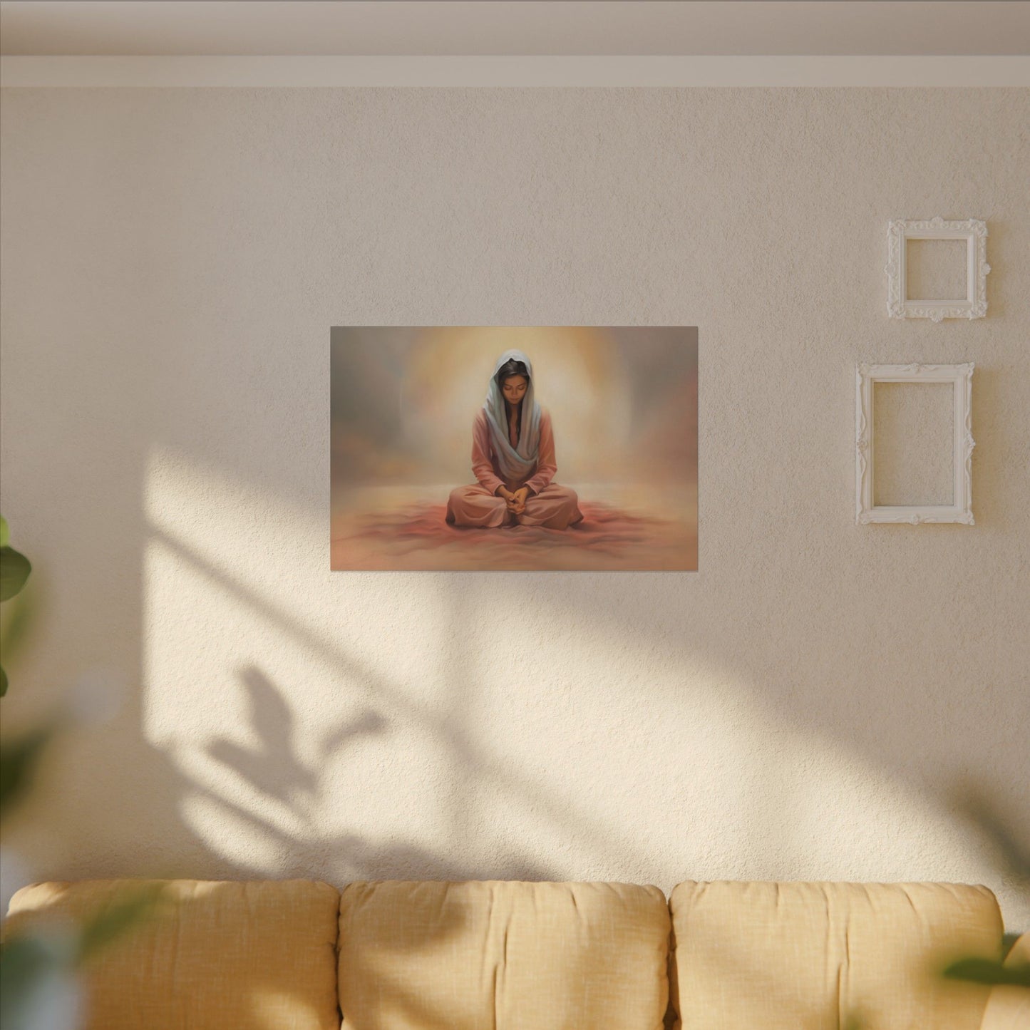 Stillness Canvas Print, Female Discipleship Collection, Stillness Fine Art Canvas Print, Gift for Her, Christian Artwork, Home Gift,