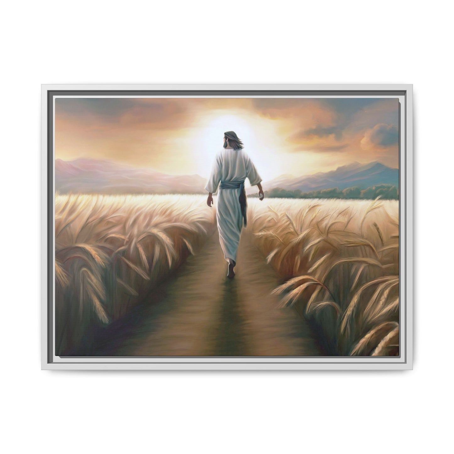 Called To Serve Canvas Print Framed Wall Art of Jesus Christ, Gift for Missionaries, Jesus in the Field beautiful