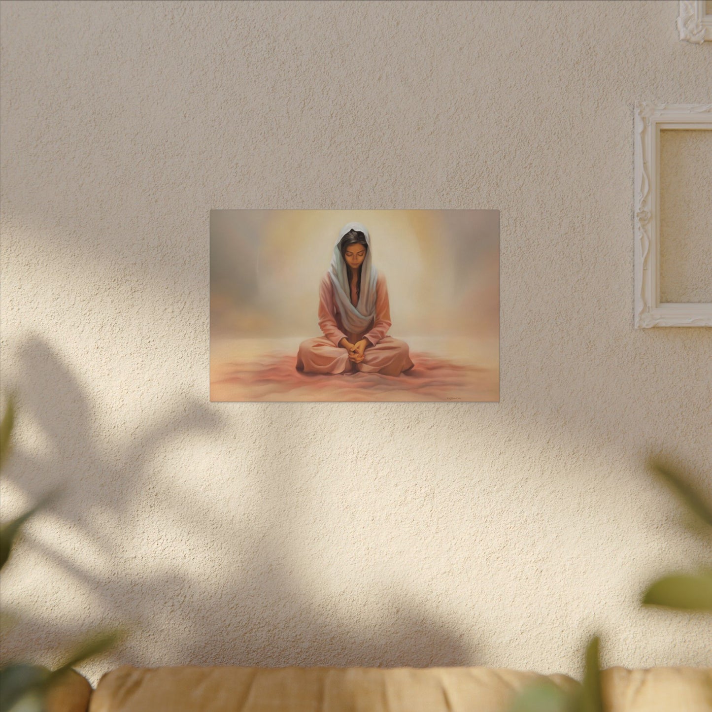 Stillness Fine Art Canvas Print, Spiritual Art, Gift for Her, Christian Artwork, Home Gift, Religious Artwork, Female Discipleship