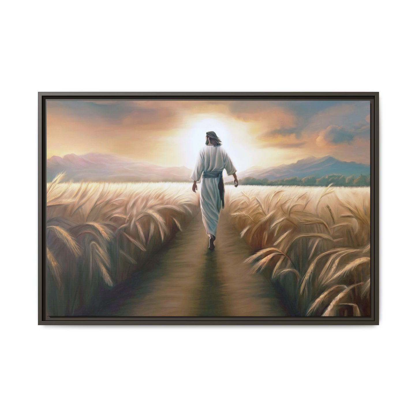 Called To Serve Canvas Print Framed Wall Art of Jesus Christ, Gift for Missionaries, Jesus in the Field beautiful