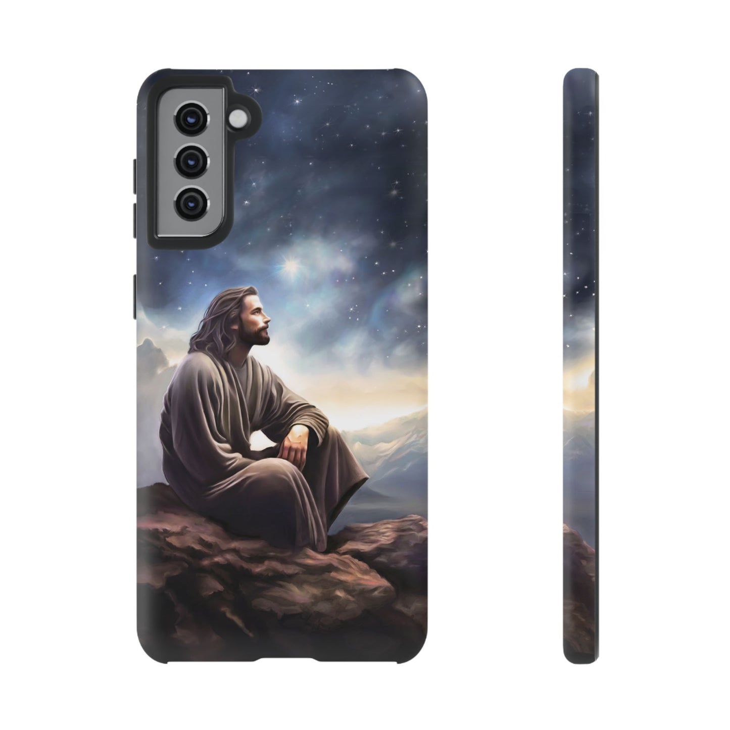 Jesus With The Stars Tough Phone Cases for Missionaries, Fun Special Gift for Bishops, Missionaries, Fun Gift for your missionary