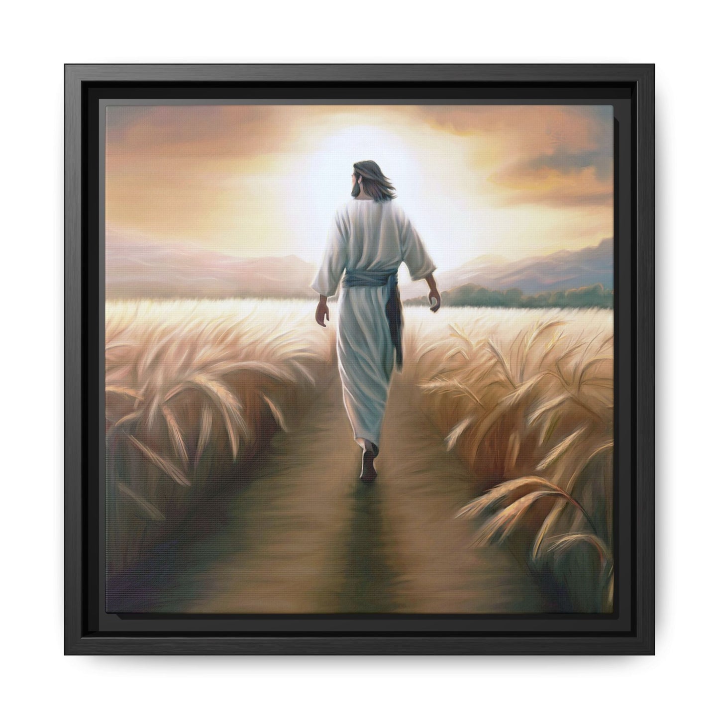 Called To Serve Canvas Print Framed Wall Art of Jesus Christ, Gift for Missionaries, Jesus in the Field beautiful