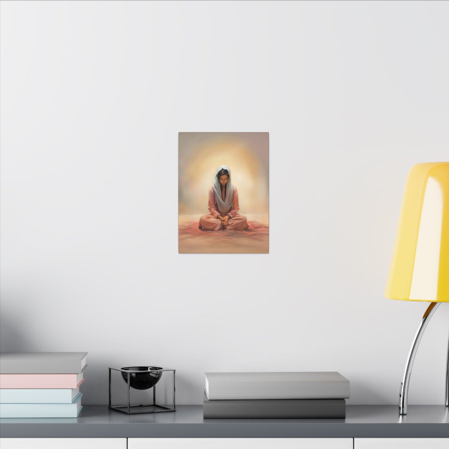 Stillness Canvas Print, Female Discipleship Collection, Stillness Fine Art Canvas Print, Gift for Her, Christian Artwork, Home Gift,