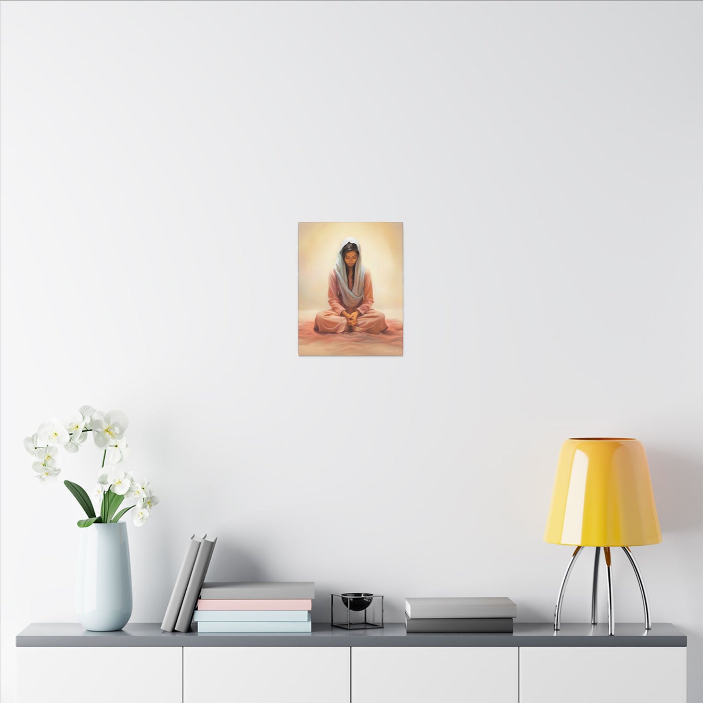 Stillness Fine Art Canvas Print, Spiritual Art, Gift for Her, Christian Artwork, Home Gift, Religious Artwork, Female Discipleship