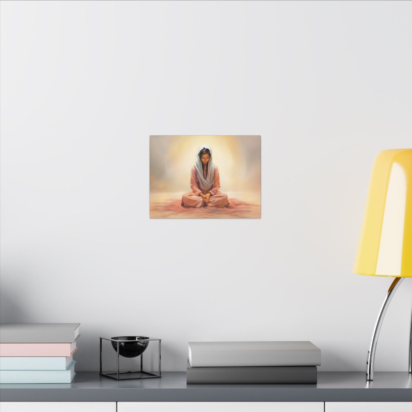 Stillness Fine Art Canvas Print, Spiritual Art, Gift for Her, Christian Artwork, Home Gift, Religious Artwork, Female Discipleship