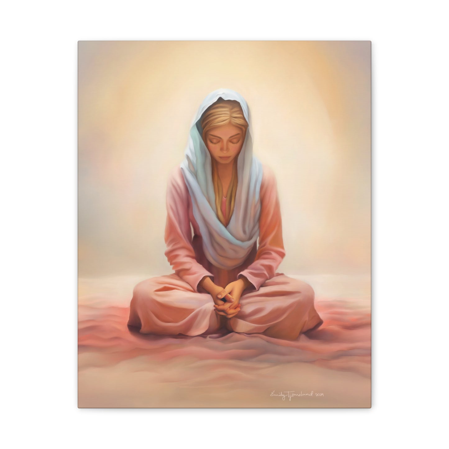 Stillness Fine Art Canvas Print, Female Discipleship, Gift for Her, Religious Gift for Her, Young Women Gift, Relief Society Gift, LDS artwork