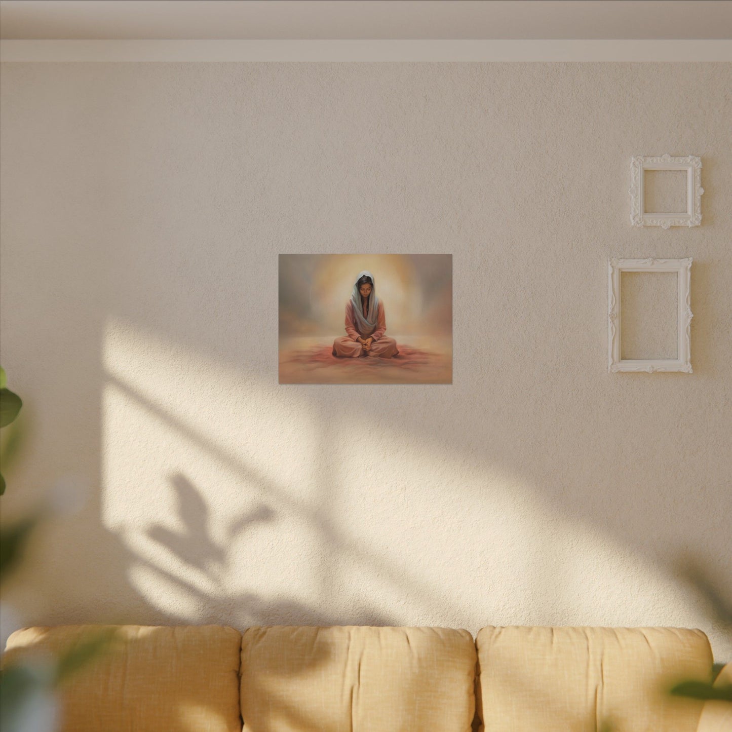 Stillness Canvas Print, Female Discipleship Collection, Stillness Fine Art Canvas Print, Gift for Her, Christian Artwork, Home Gift,